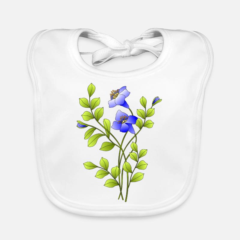 Fleur Bavoir bio Bébé