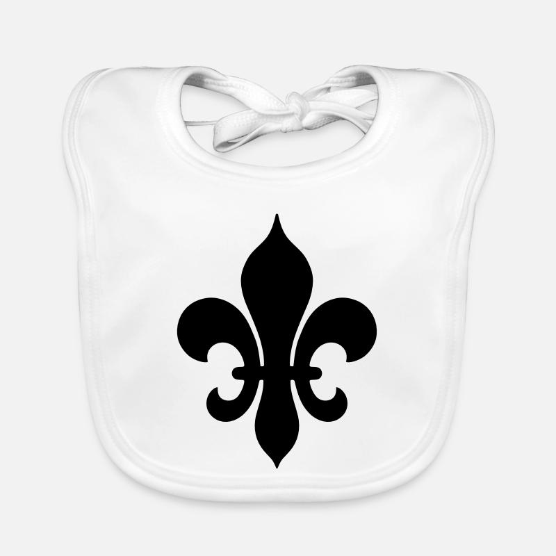 Medieval Fleur de Lis Organic Baby Bibs