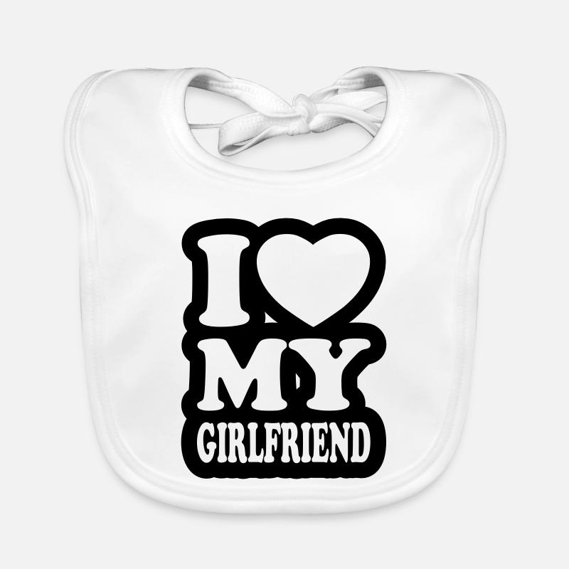 I love my girlfriend Organic Baby Bibs