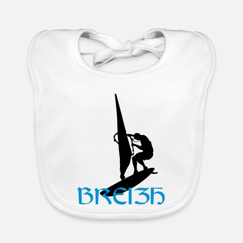 Windsurfen / Windsurfer / Windsurf / Windsurfing Baby Bio-Lätzchen