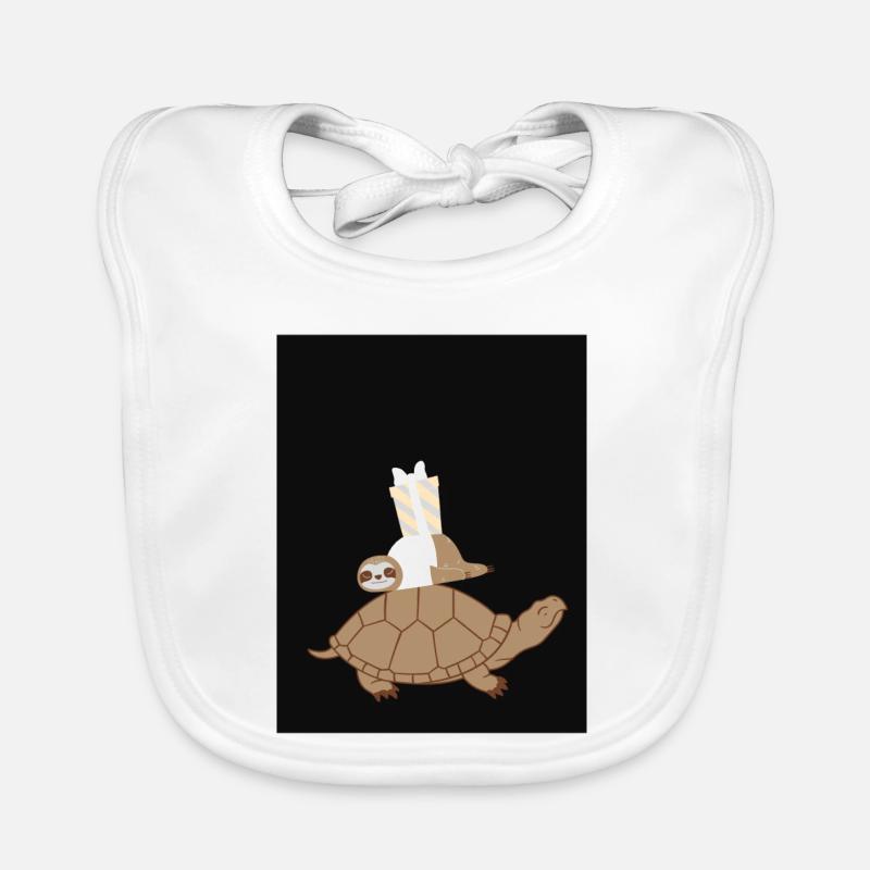 Animaux - Bavoir bio Bébé - blanc