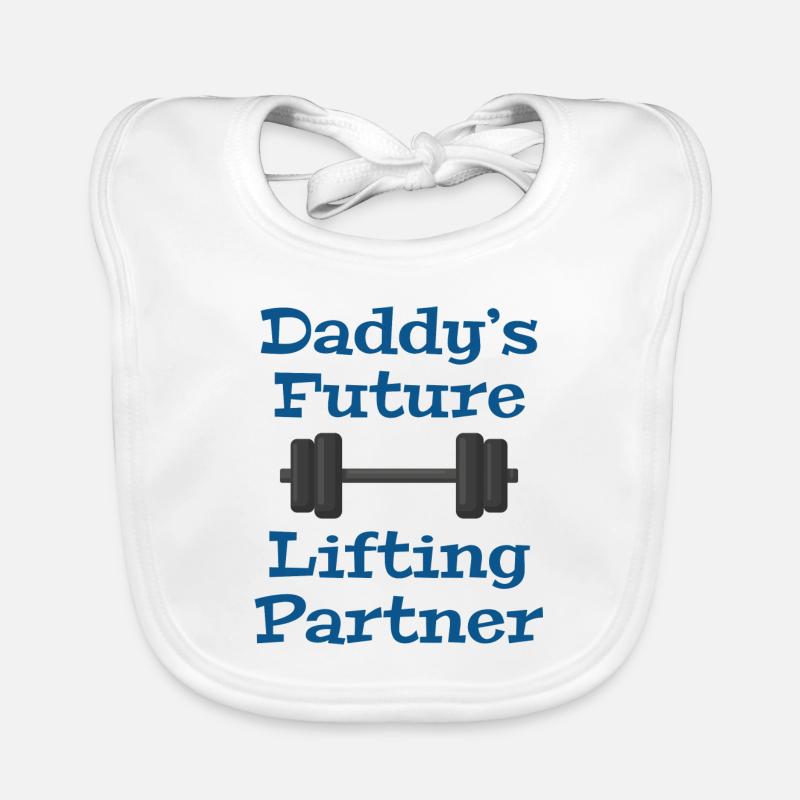 Daddy's Future Lifting Partner Organic Baby Bibs