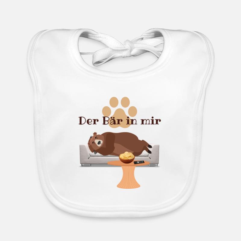 Der Bär in mir ! Baby Bio-Lätzchen