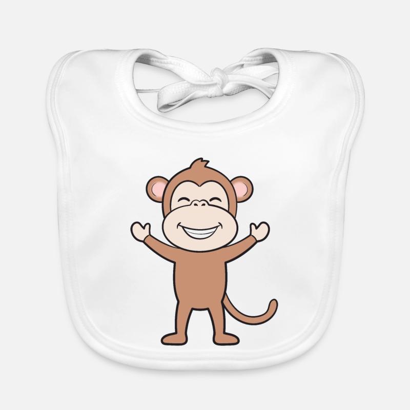 Monkey Monkeys Organic Baby Bibs