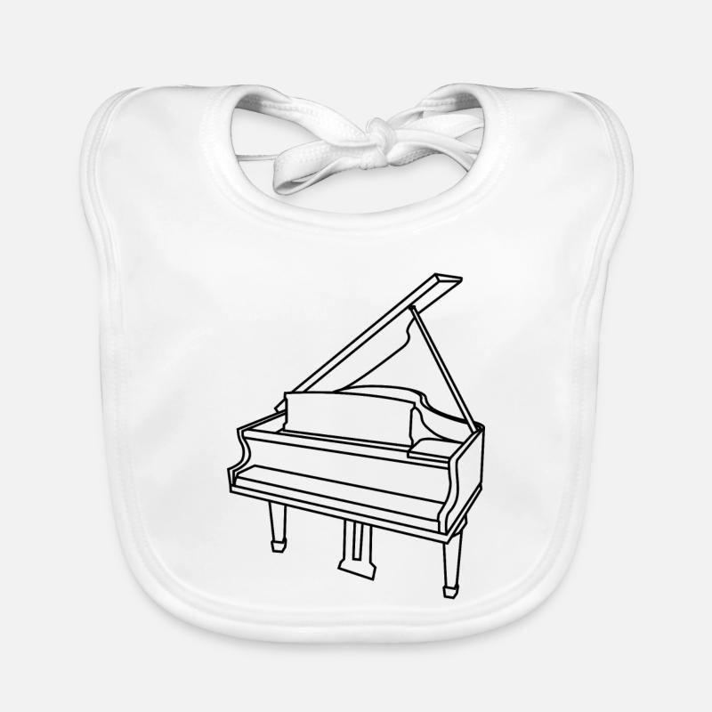 piano Bavoir bio Bébé