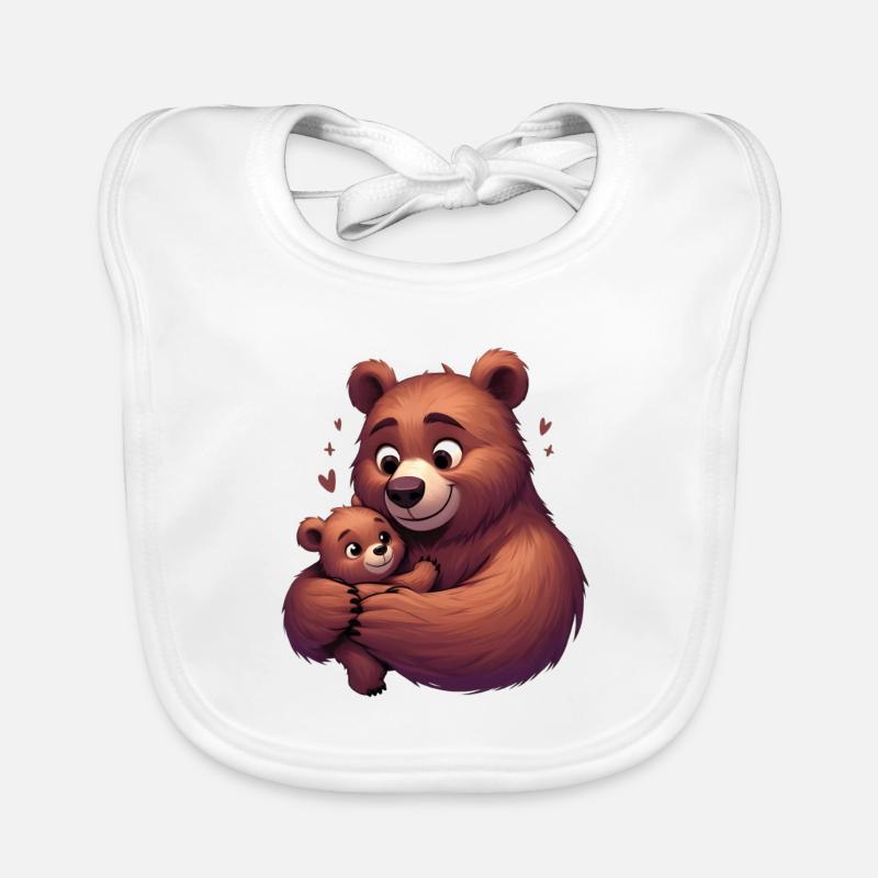 Bear Hug Bliss Organic Baby Bibs