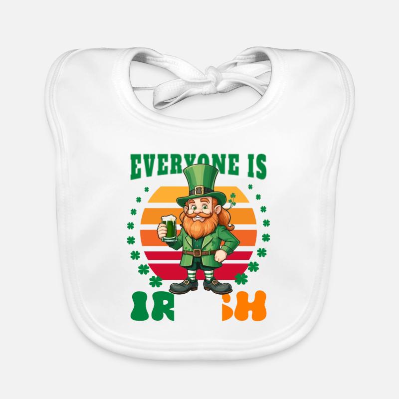 On St. Patrick's Day, everyone is Irish Organic Baby Bibs