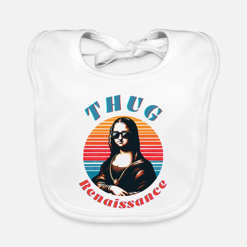 Mona hipster à l’ambiance rétro Bavoir bio Bébé