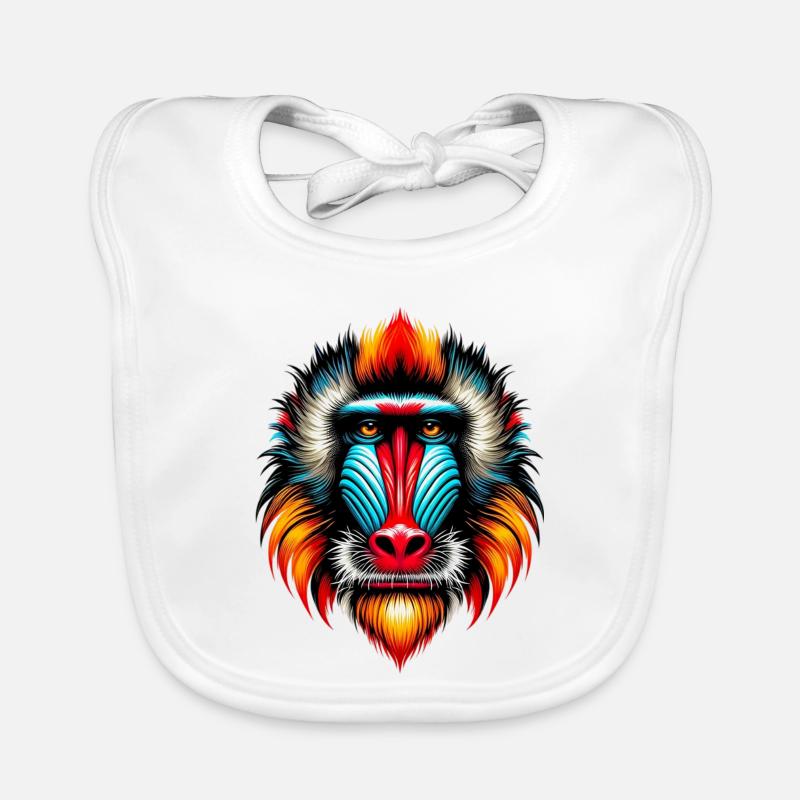 Mandrill Monkey Organic Baby Bibs