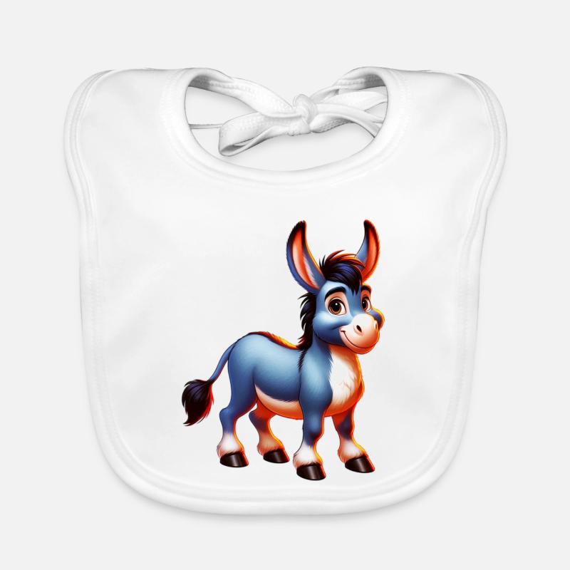 Mule âne Bavoir bio Bébé