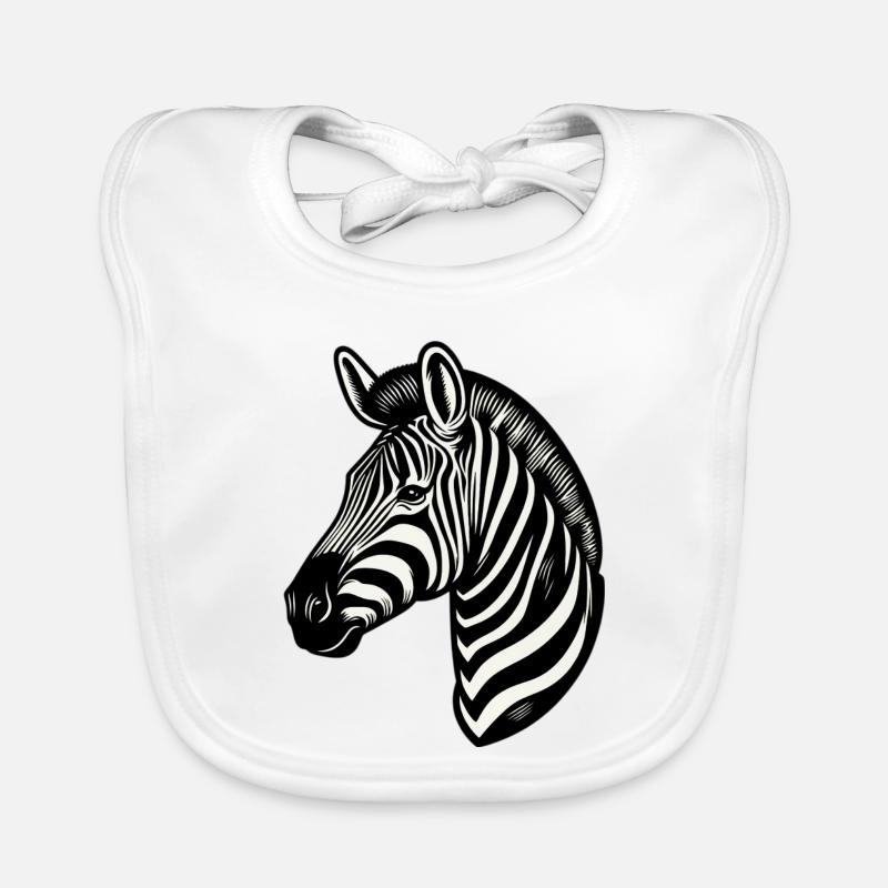 Zebra Organic Baby Bibs