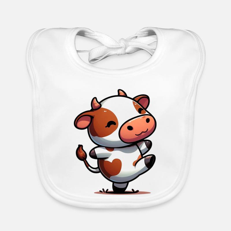 Vache Bavoir bio Bébé
