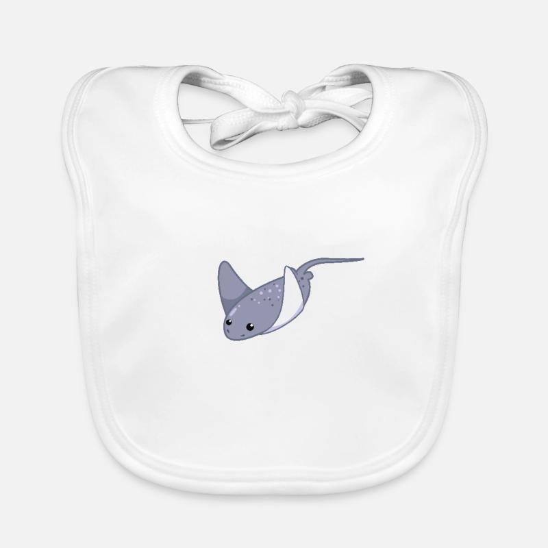 Elegant stingrays Organic Baby Bibs