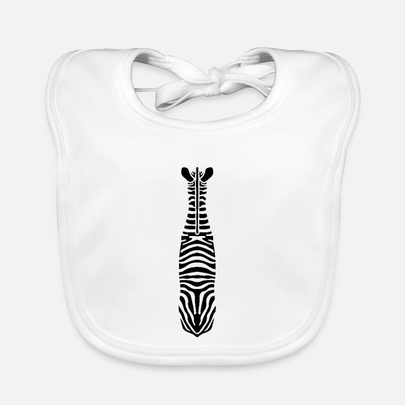 Zebra mit Einzigartigen Streifen Baby Bio-Lätzchen