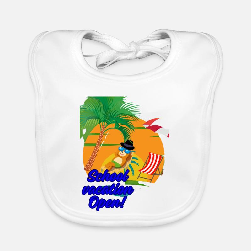 School vacation Organic Baby Bibs