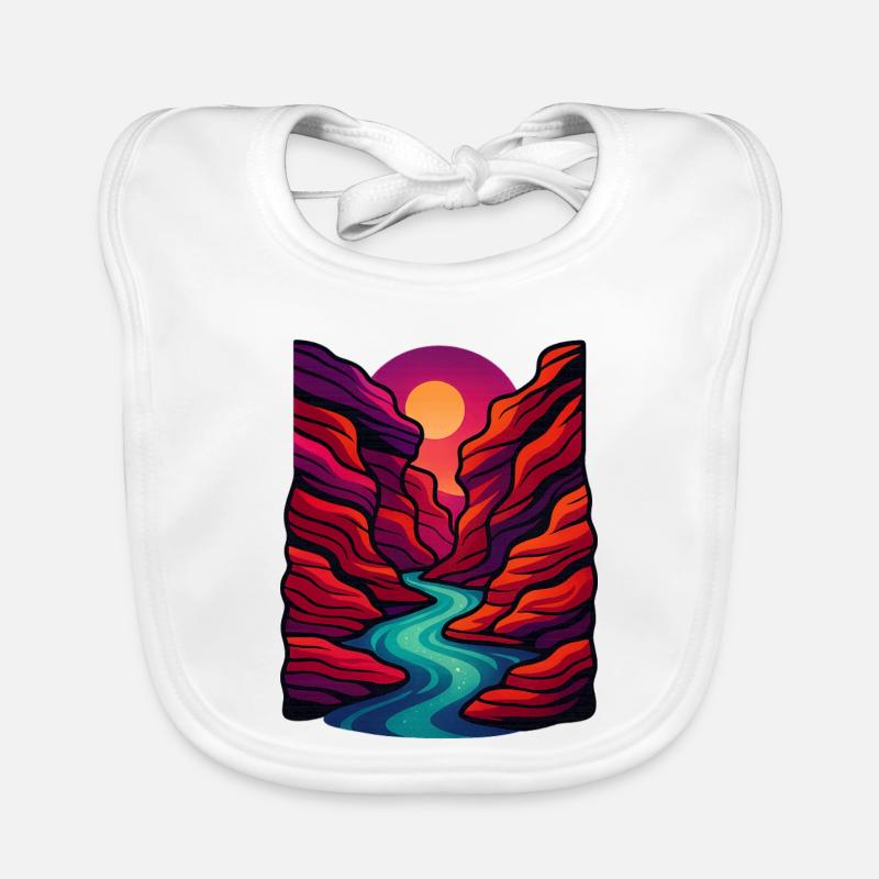 Crystal Canyon Rush Organic Baby Bibs