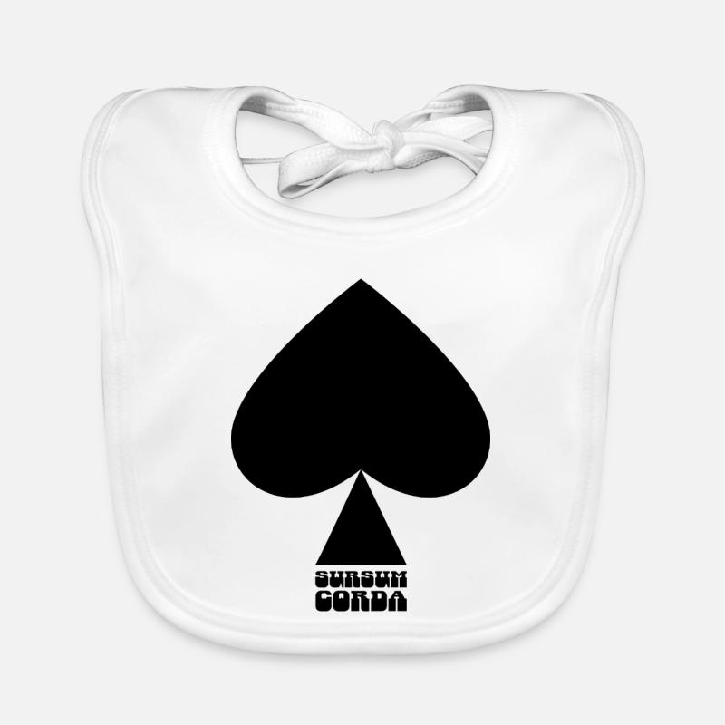 Sursum corda - Bavoir bio Bébé - blanc