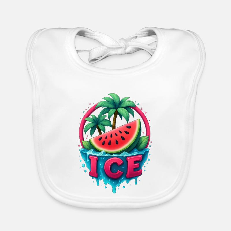 Fraîcheur Tropicale îles de la pastèque Bavoir bio Bébé