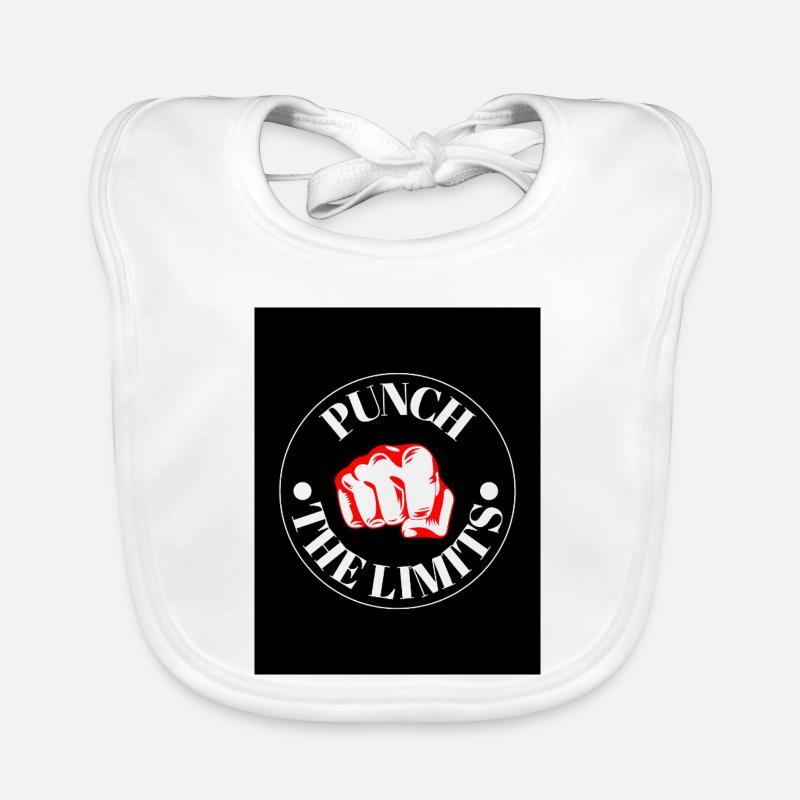 Punch the Limits-embleem Bio-slabbetje voor baby's