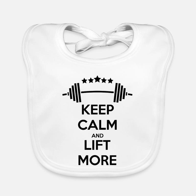 Keep Calm GYM: Kraft & Motivation Baby Bio-Lätzchen