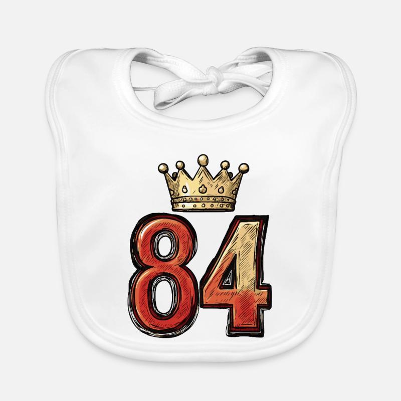 84 Number Krone Organic Baby Bibs