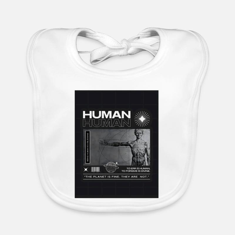 Being Human is a blessing. Organic Baby Bibs