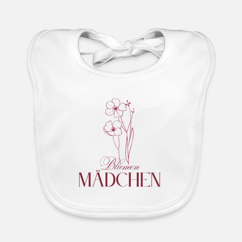 Blumenmädchen Baby Bio-Lätzchen