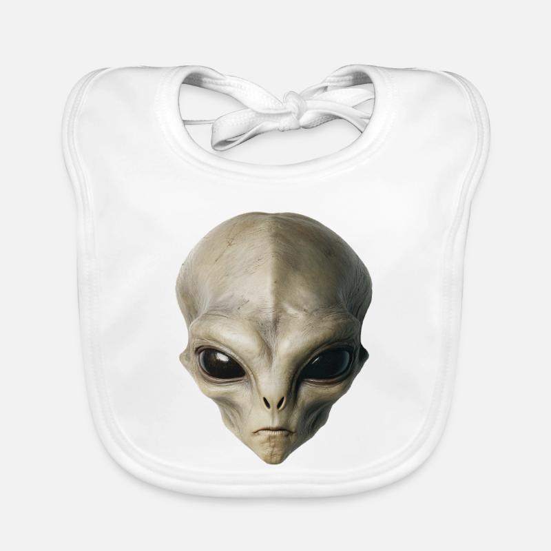 Alien Head Organic Baby Bibs