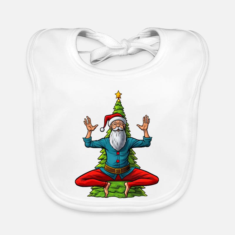 Noël des yogis Bavoir bio Bébé