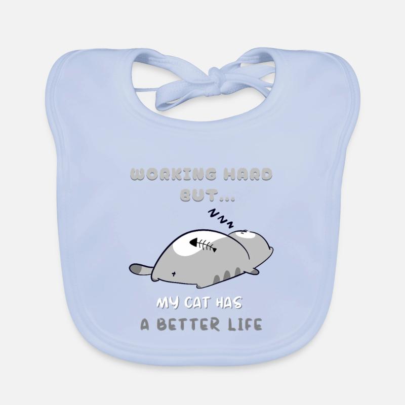 Cat Work, Better Life Organic Baby Bibs
