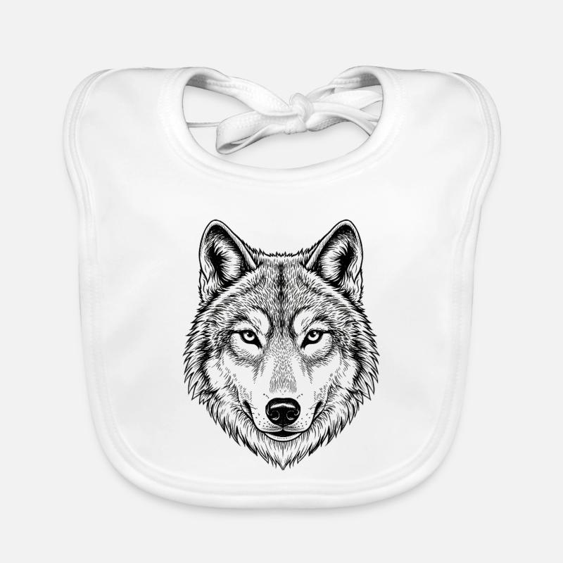 Wolf Organic Baby Bibs