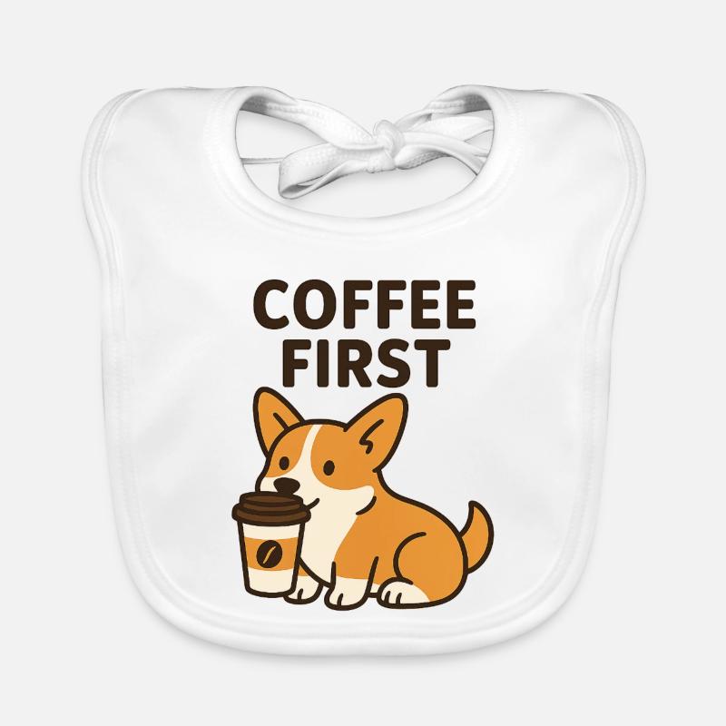 Chien de dessin animé Bavoir bio Bébé
