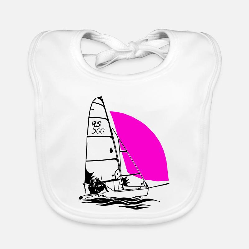 RS 500 Sailing dinghy regatta sailing sailing coloured Organic Baby Bibs