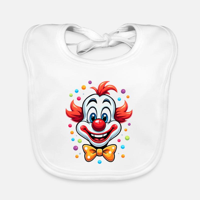 Déguisement de clown de carnaval Carnaval Carnaval Bavoir bio Bébé
