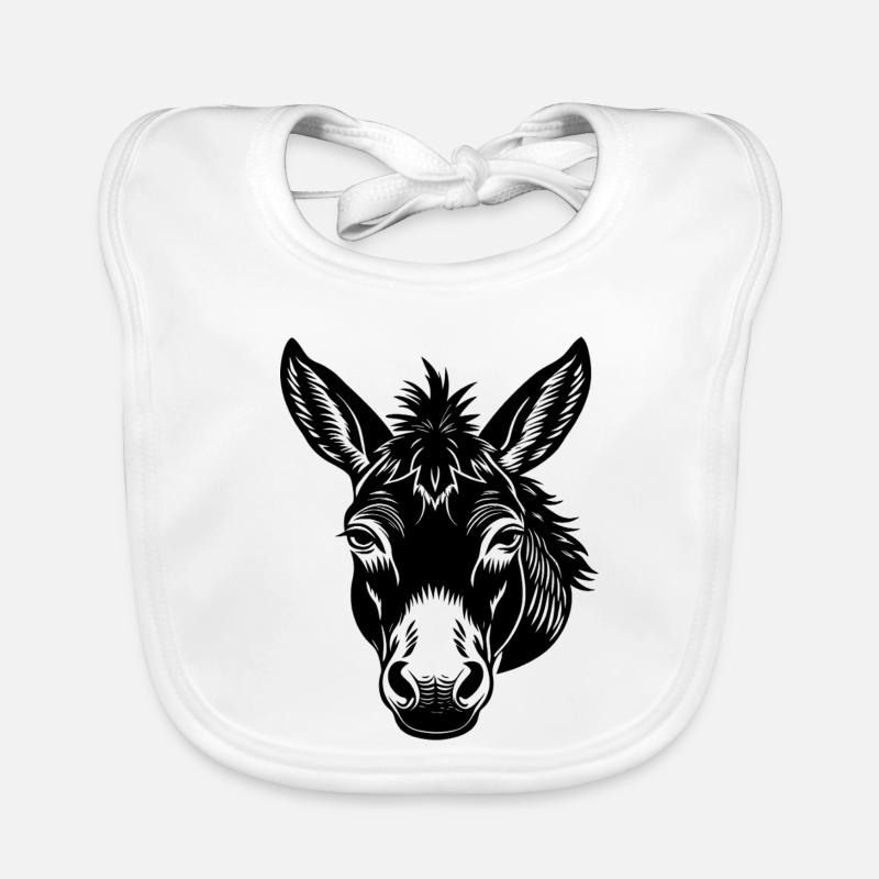 Mule face Organic Baby Bibs
