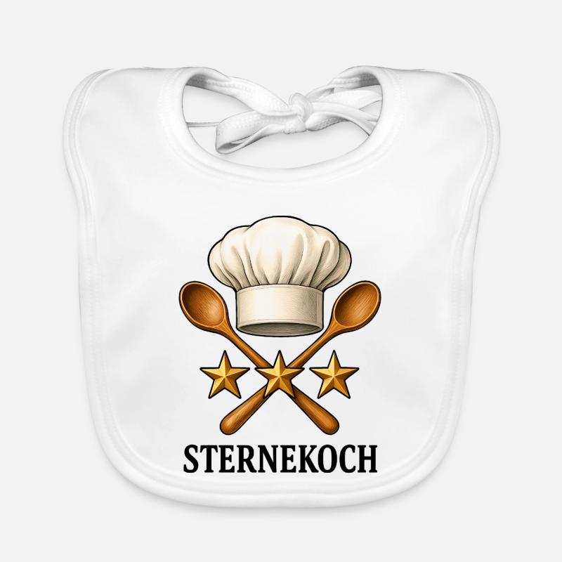 Chef Costume Star Chef Best Chef Gift Organic Baby Bibs