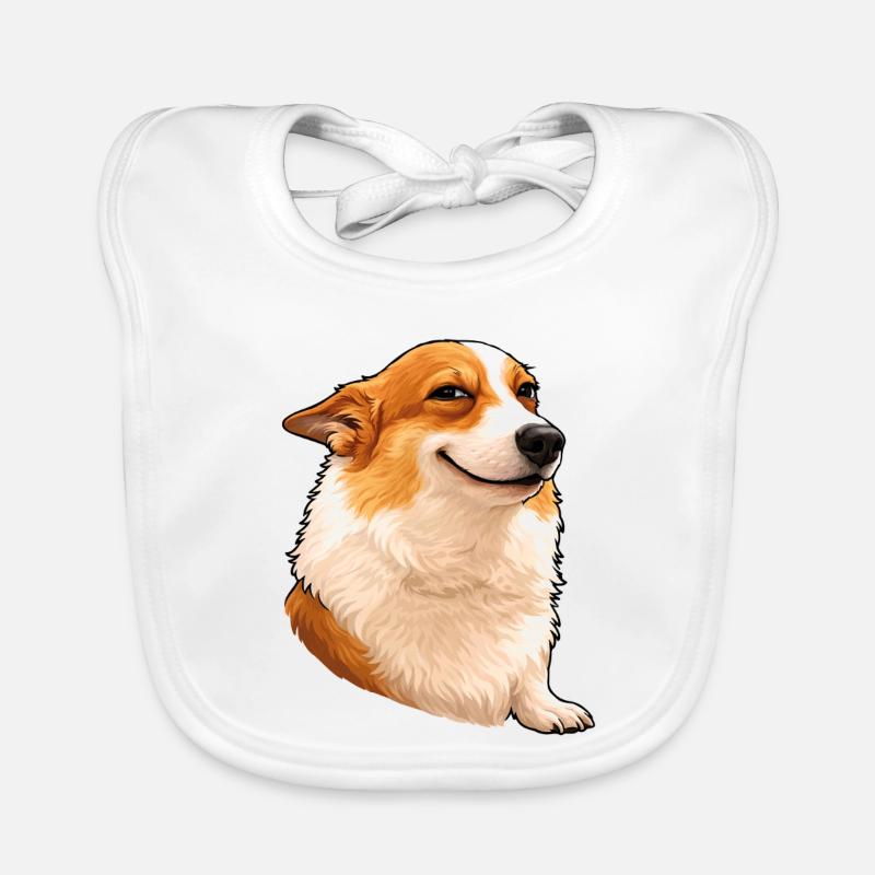 Corgi suffisant – Œil de chef avec attitude Bavoir bio Bébé
