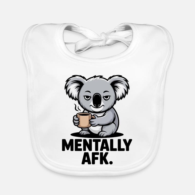 Koala AFK Coffee Bavoir bio Bébé