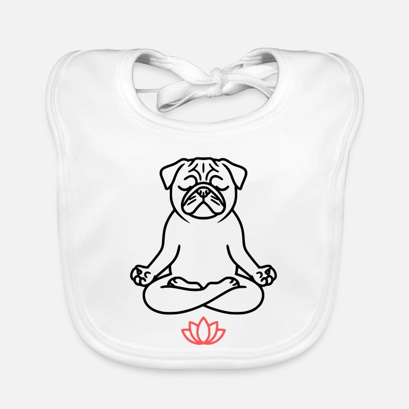 Plan de méditation sur le yoga carlin Bavoir bio Bébé