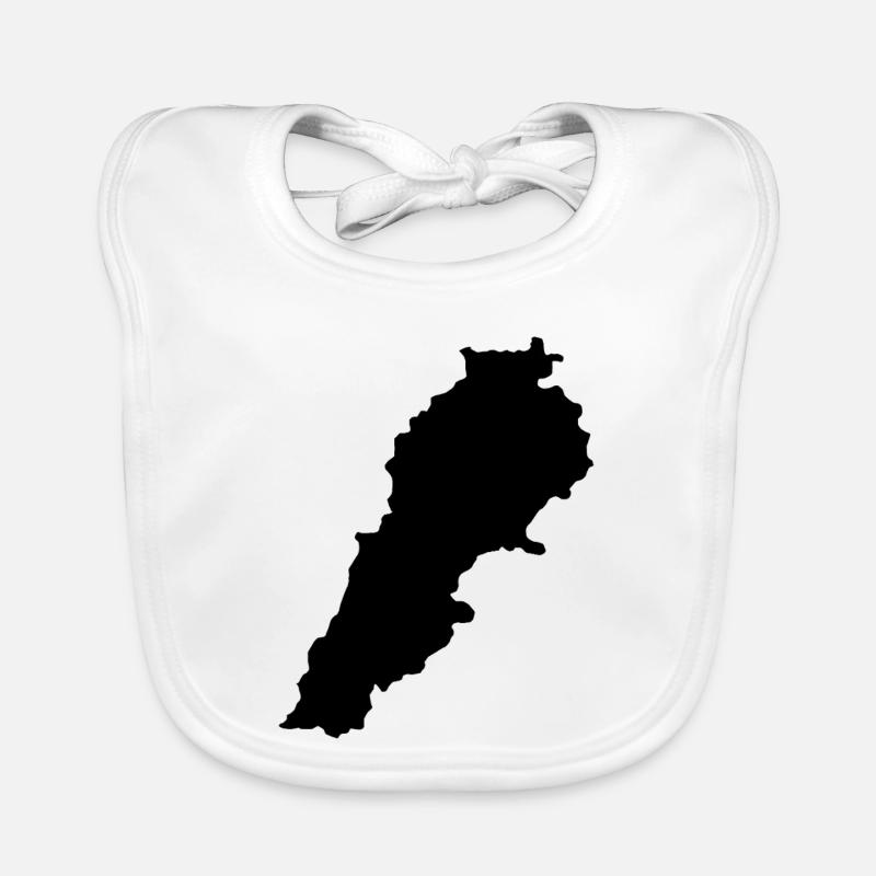Carte du Liban Bavoir bio Bébé