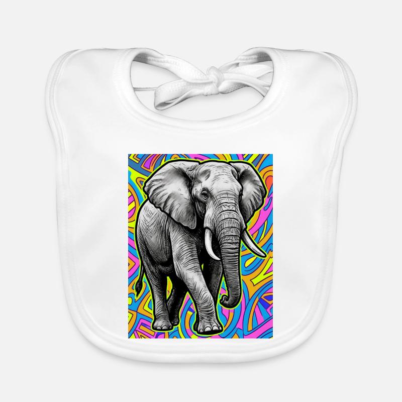 elephant Organic Baby Bibs