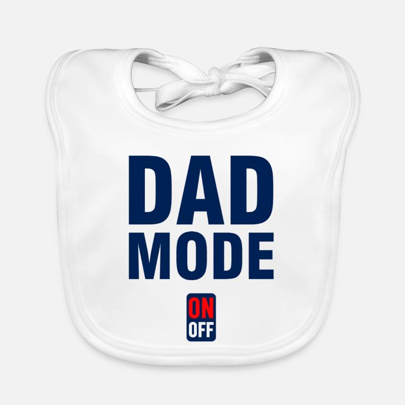 Dad Mode On Off Shirt Organic Baby Bibs