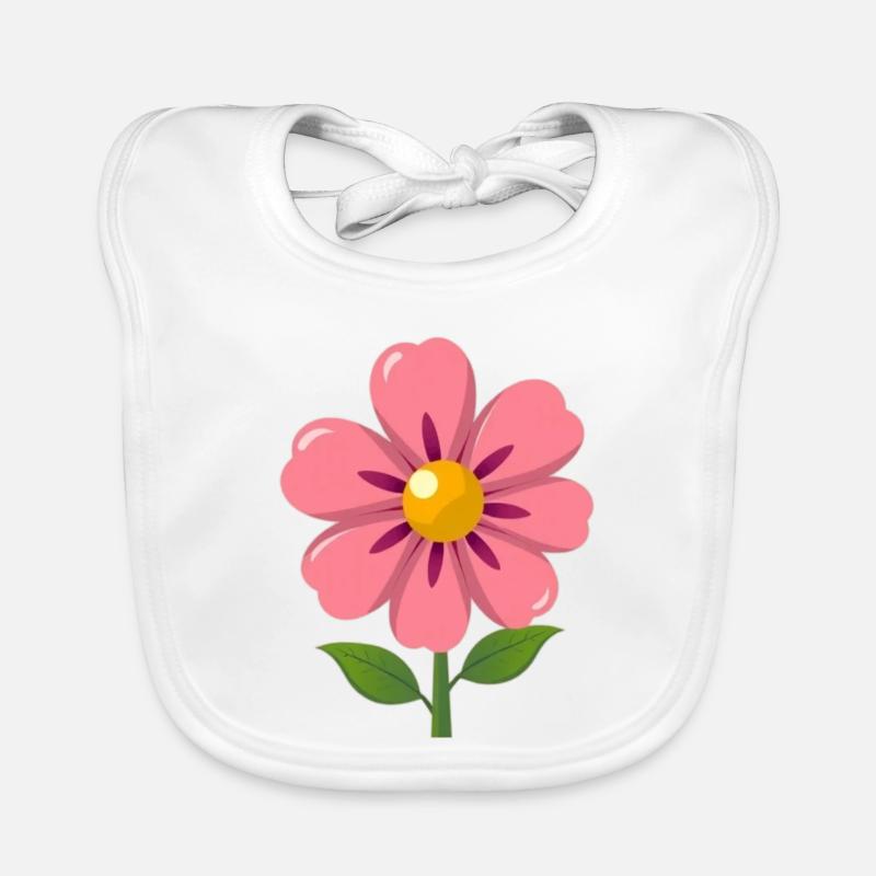 Fleurs pastel fleurs, rose cadeau maman Bavoir bio Bébé
