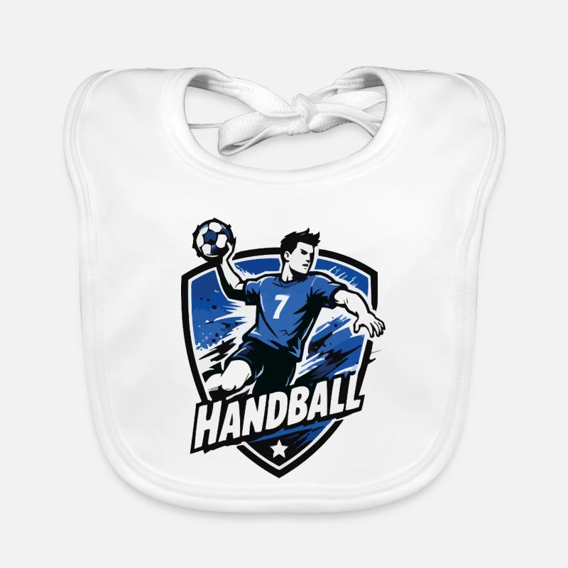 Bouclier bleu de l’attaquant de handball Bavoir bio Bébé