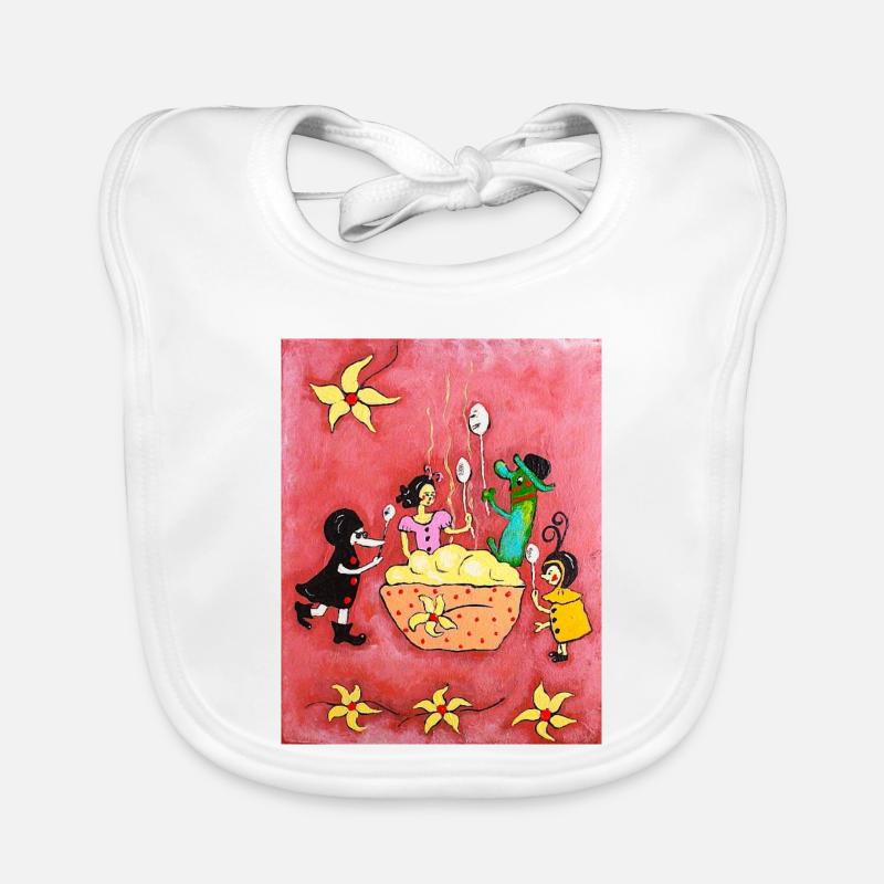 Vanilla pudding Organic Baby Bibs