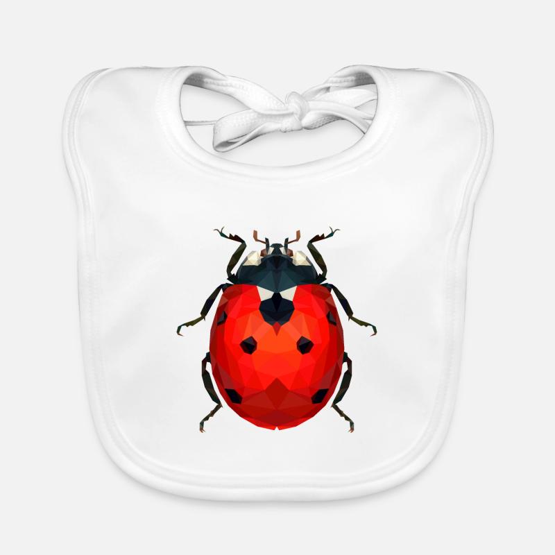 Ladybug Organic Baby Bibs