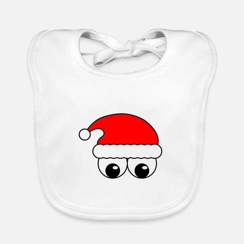 Lustiger Weihnachtsmann Baby Bio-Lätzchen