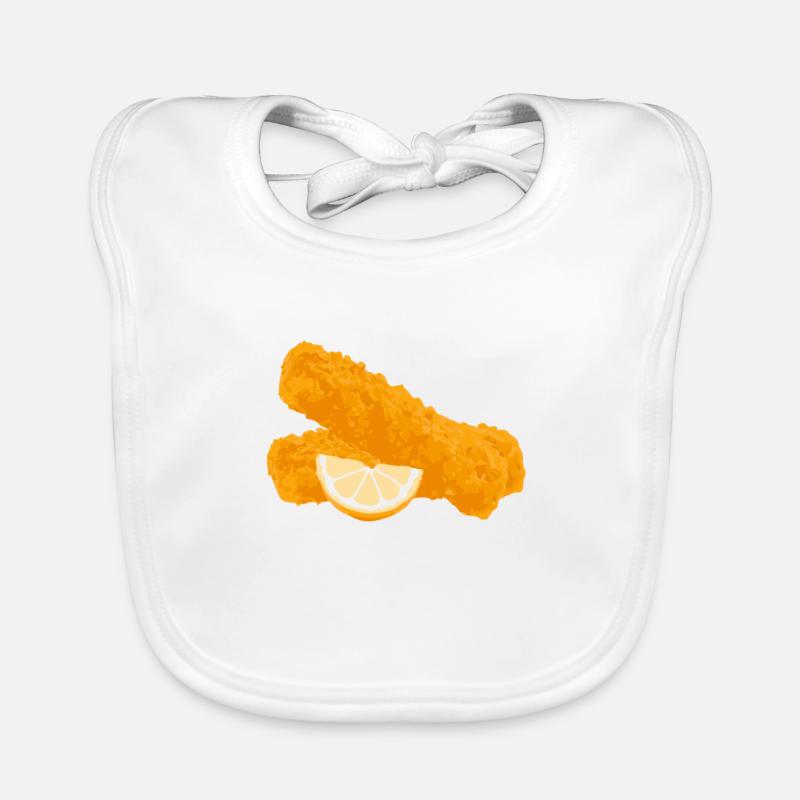 fish finger Organic Baby Bibs