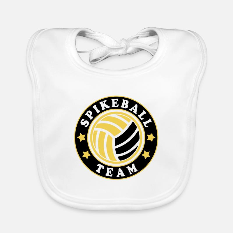 Colors can be changed | Roundnet Spikeball Team Fun Organic Baby Bibs