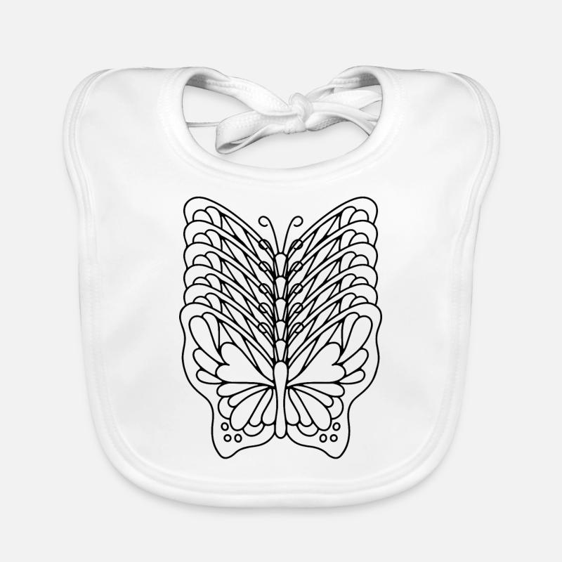 Effet papillon Bavoir bio Bébé